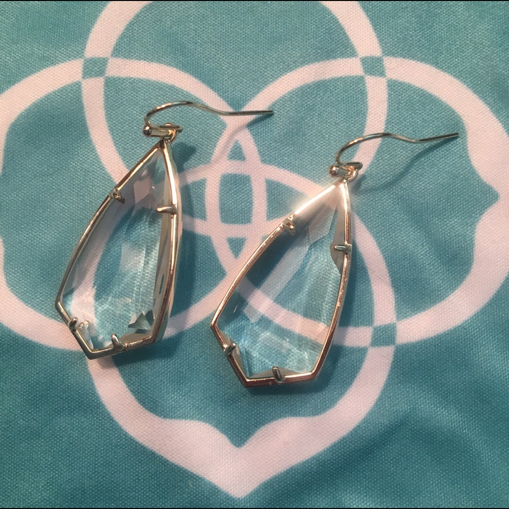 Kendra Scott Carlas Clear Crystal Goldtone