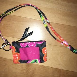 Vera Bradley Zip ID Case and Lanyard