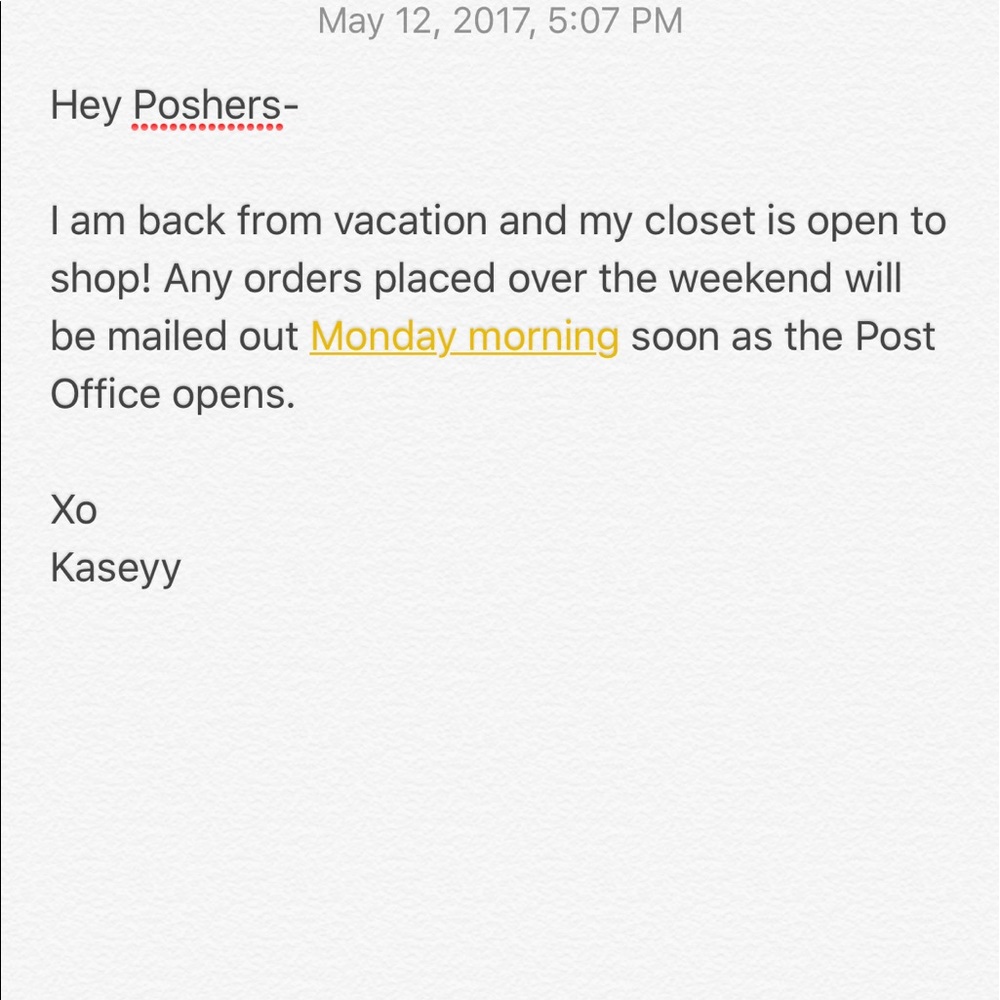 📝📝 Attention Shoppers!!!