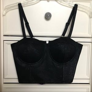 NWT CharRu Metallic Crop Top