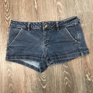 Pacsun Bullhead Dark Wash Short Booty Shorts