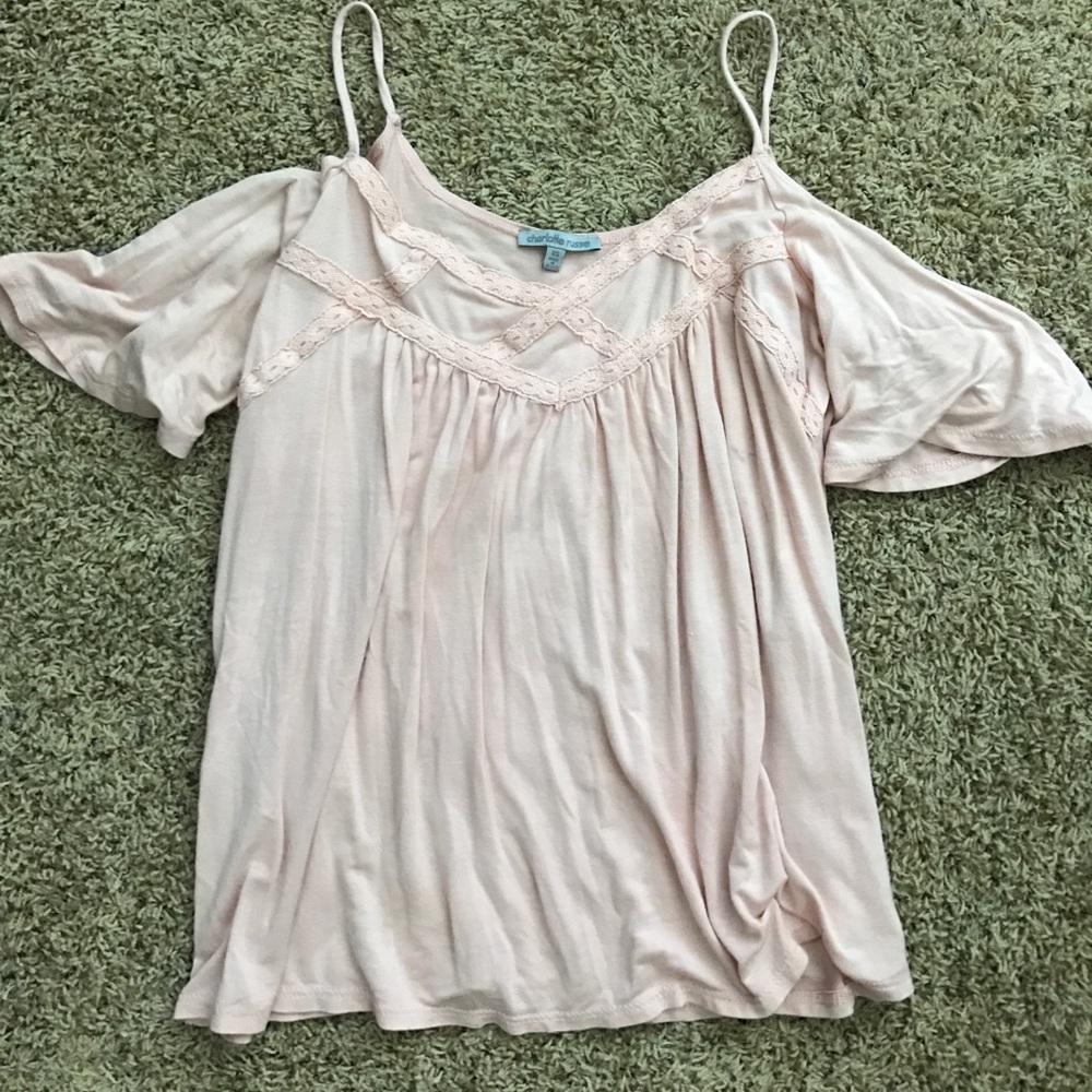 Flattering cold shoulder top