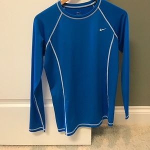 NIKE dry fit longsleeve blue athletic top