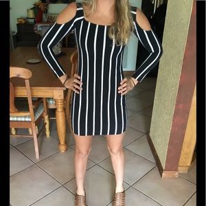 Striped bodycon
