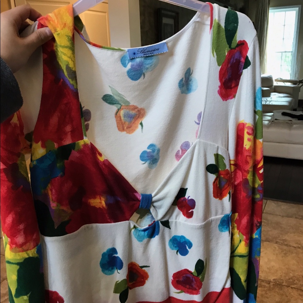 Authentic Blumarine Italian Floral Shirt