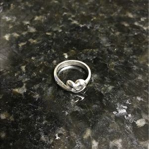 James Avery Heart Knot Ring Size 8.5