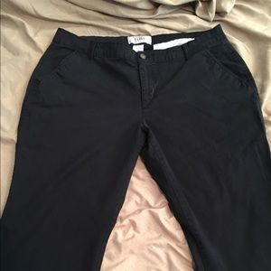 Black twill pants size 16 short
