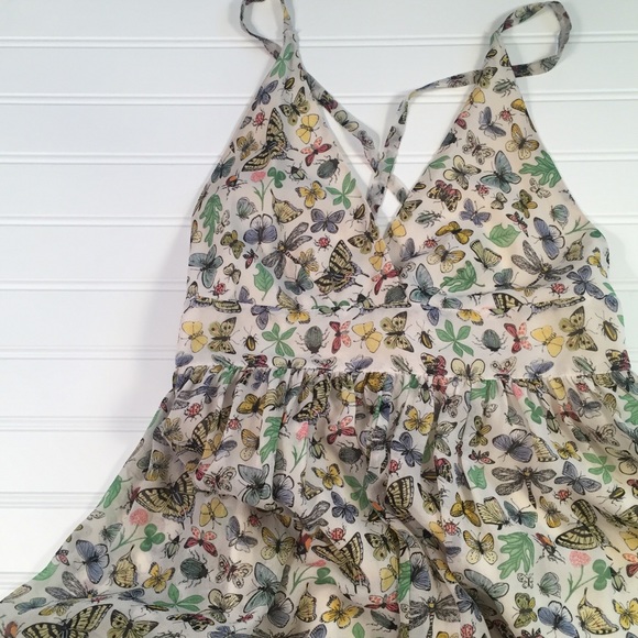 J. Crew Dresses & Skirts - •J. Crew• Silk Butterfly Sun Dress