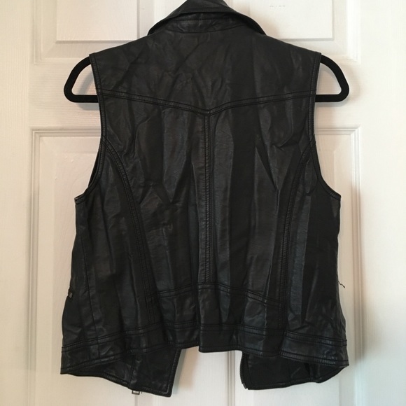 Faux Leather Vest - Picture 2 of 7