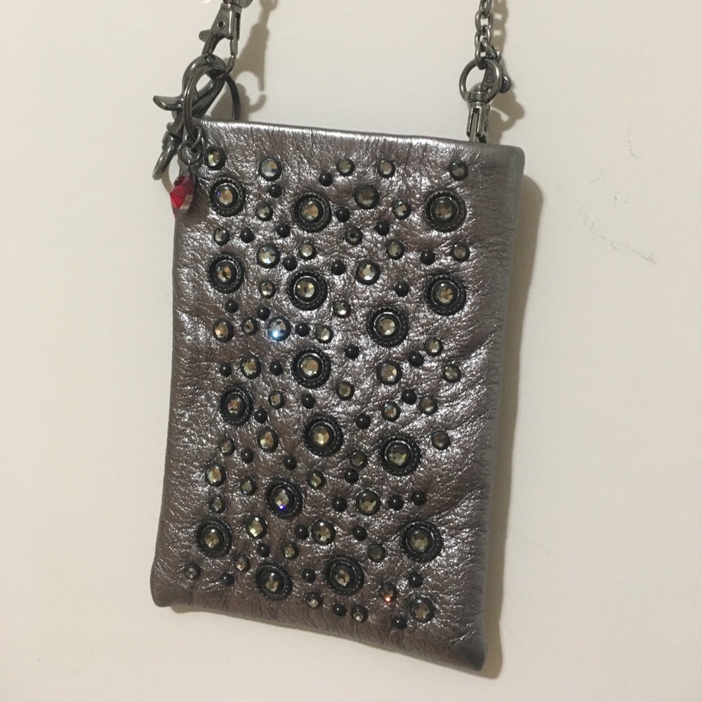 Metallic and Rhinestone Clutch