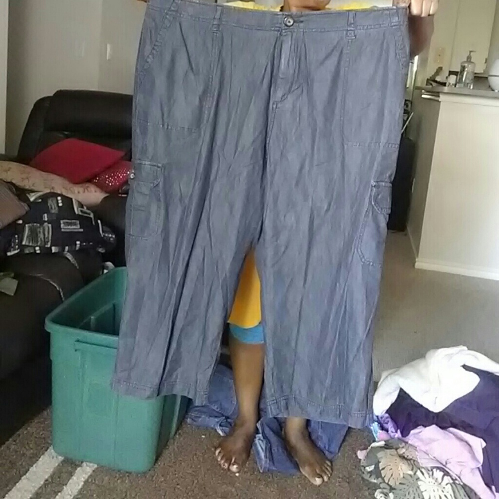 Jean capri pants