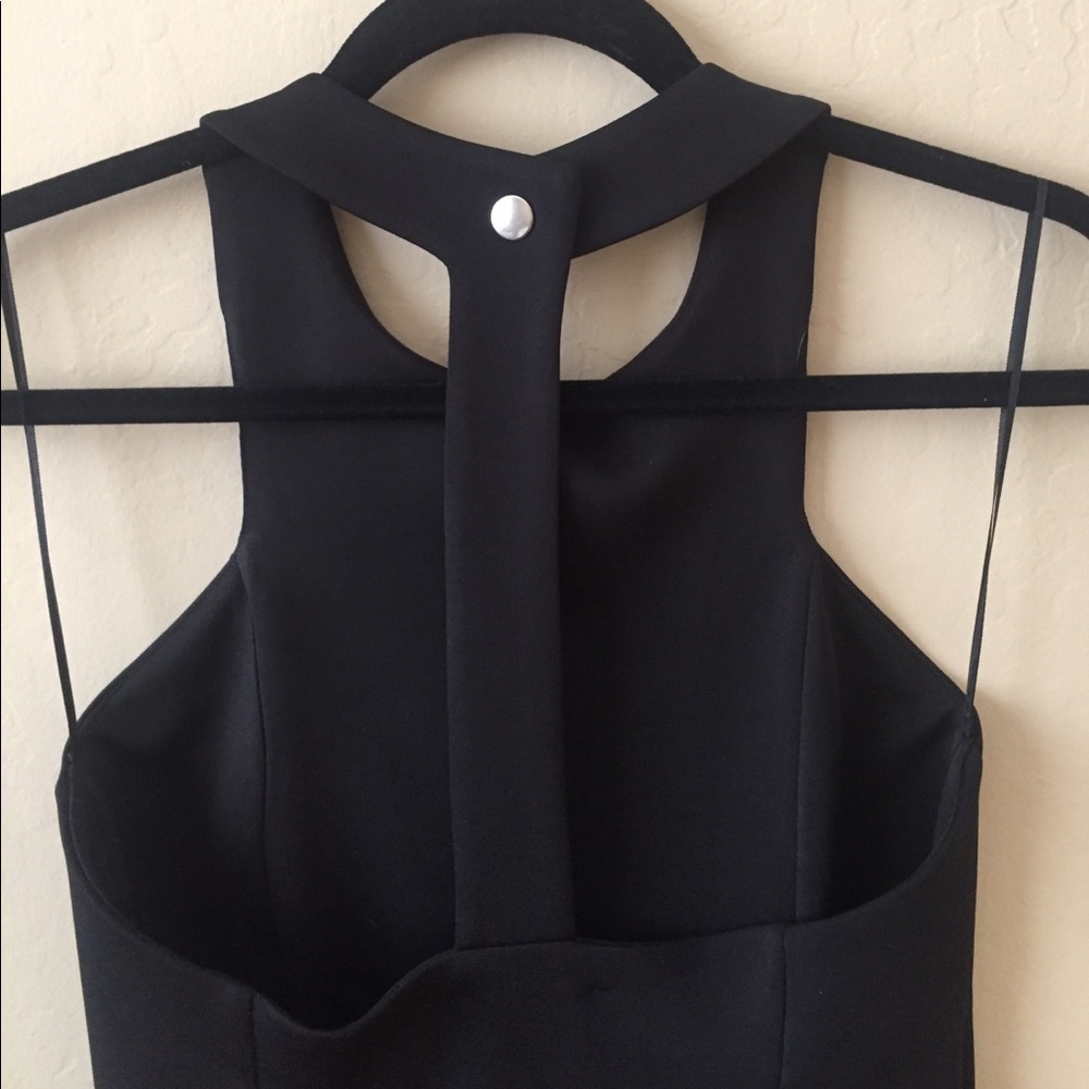 Zara black fitted halter dress size small - Picture 4 of 6