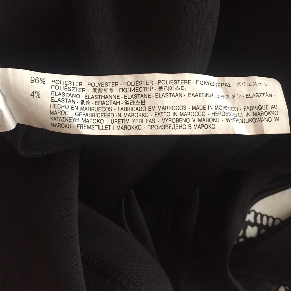 Zara black fitted halter dress size small - Picture 6 of 6