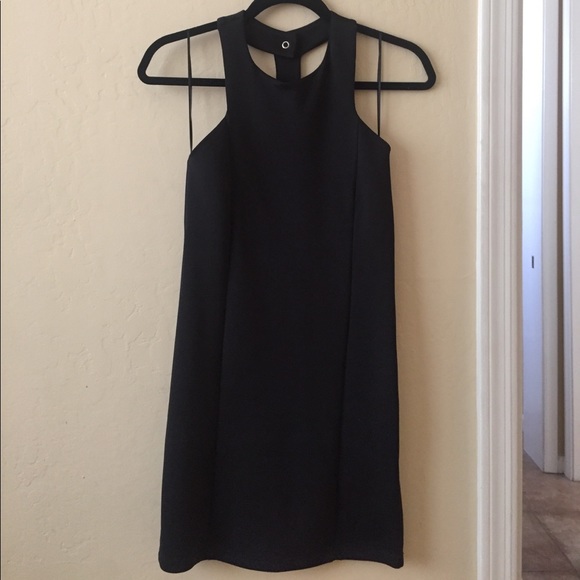 Zara black fitted halter dress size small - Picture 2 of 6