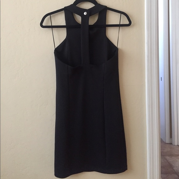 Zara black fitted halter dress size small - Picture 3 of 6