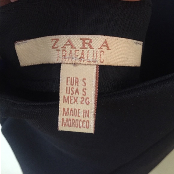 Zara black fitted halter dress size small - Picture 5 of 6