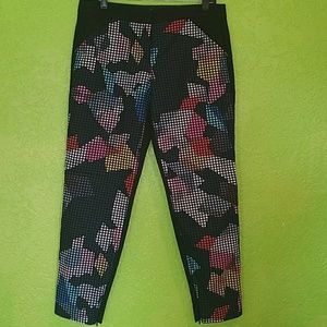 TRINA TURK Window Pane Multi Color Ankle Pants Sz.