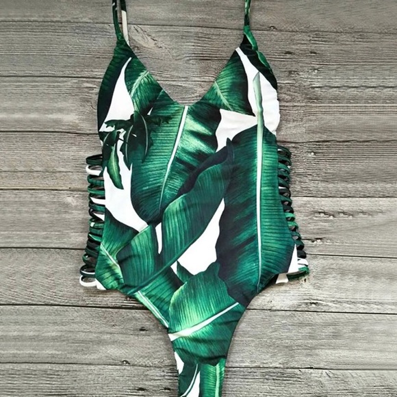 Tropical Leaves One Piece - Picture 2 of 5