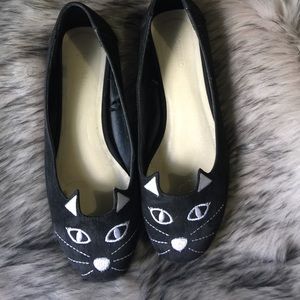 Cute kitten flats