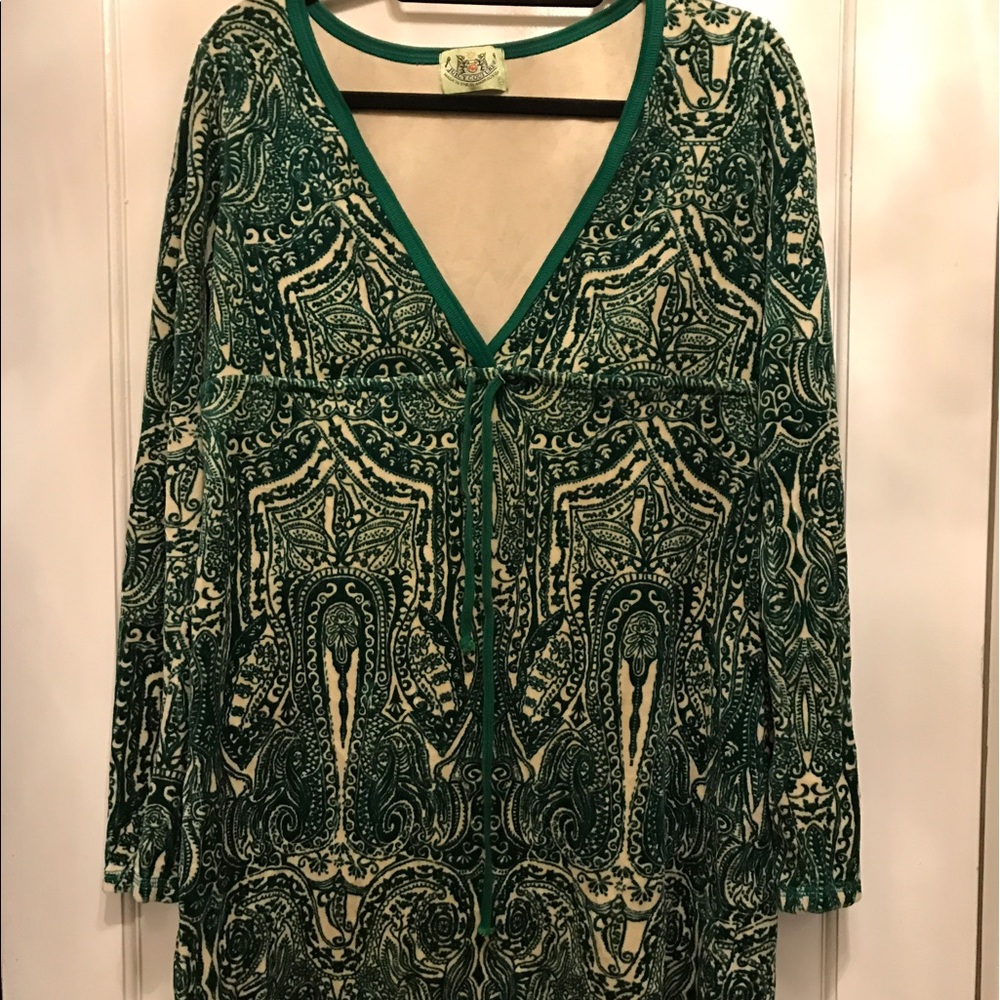 Juicy Couture velour printed swim cover up!
