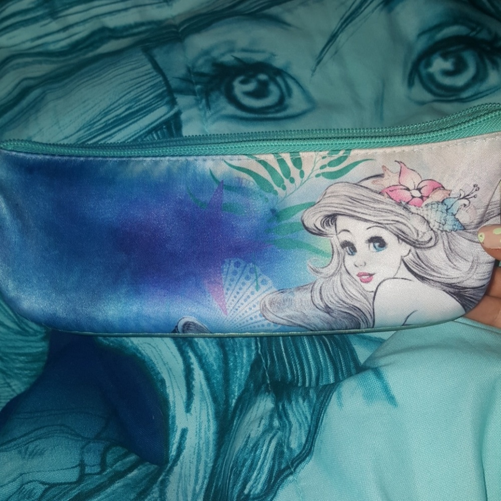 Ariel Little Mermaid Cosmetic Bag
