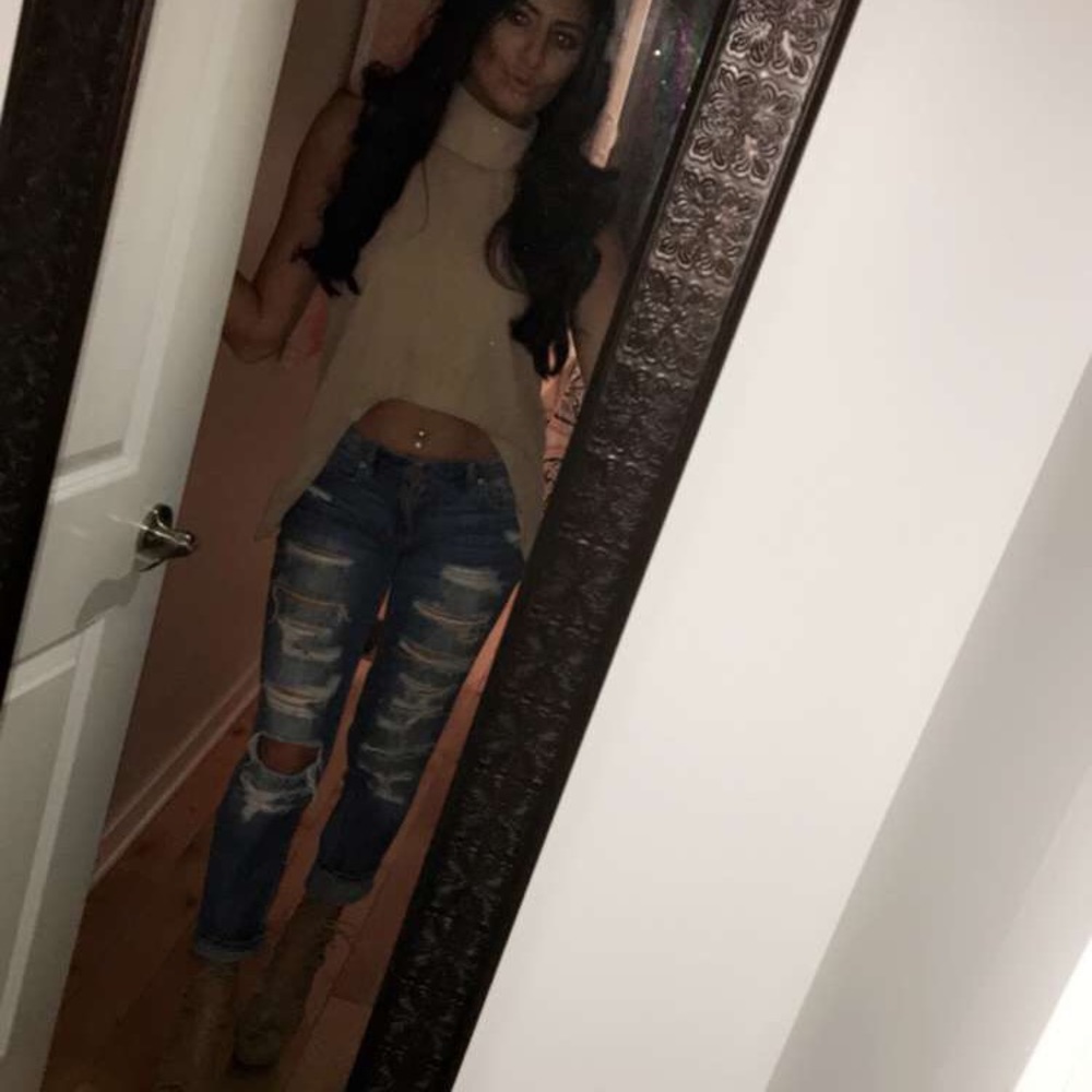 Tan Choker Top
