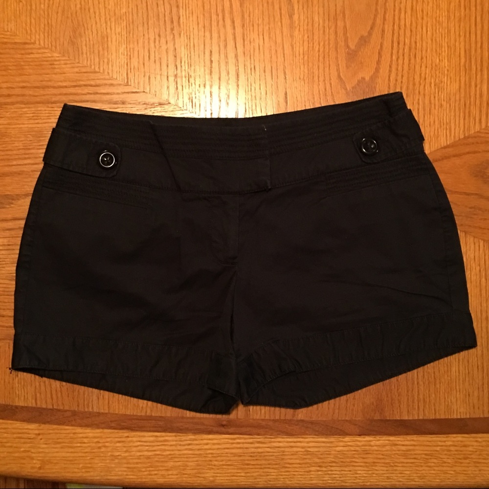 XOXO black shorts size 9/10, cute button detail!