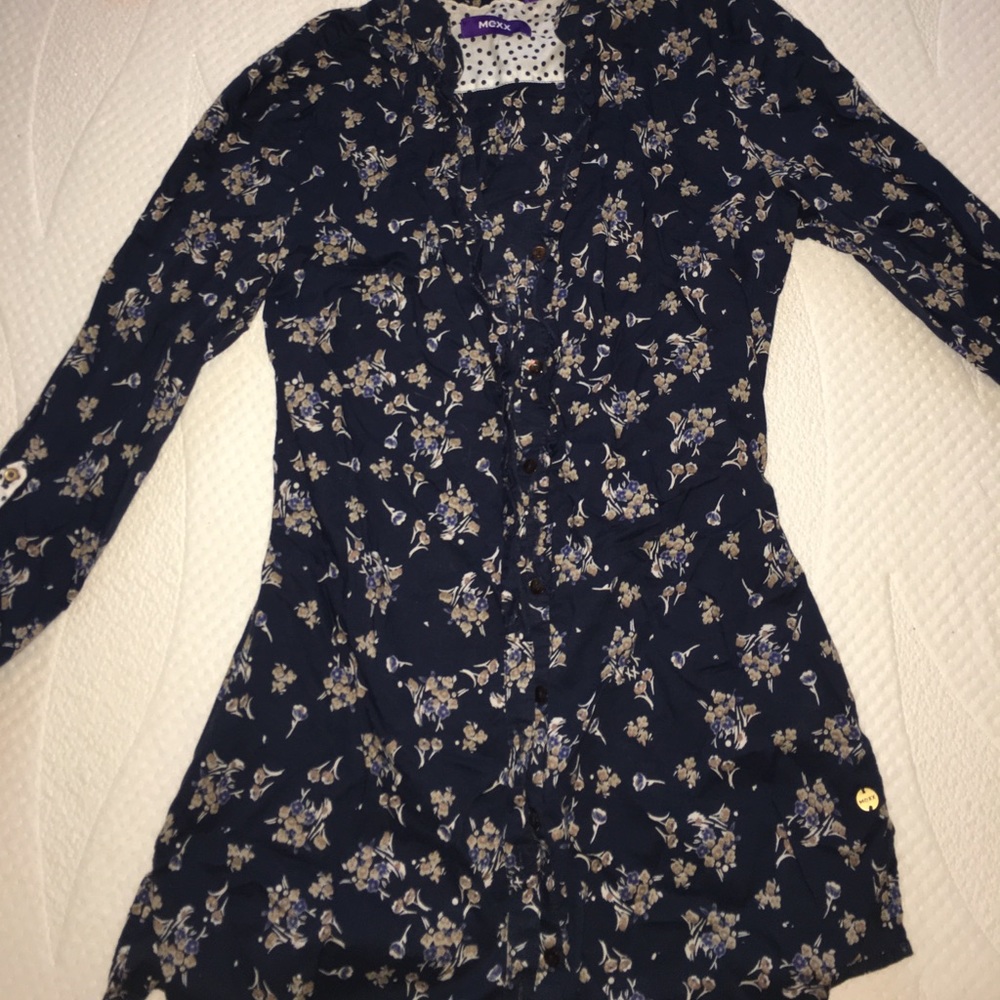 Long floral blouse