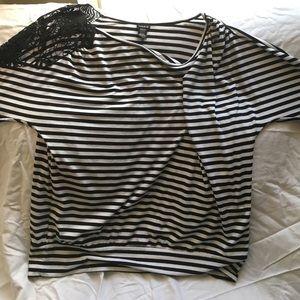 Torrid stripe fitted top