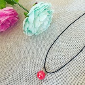 Handmade Large Beaded Ceramic Pendant Necklace