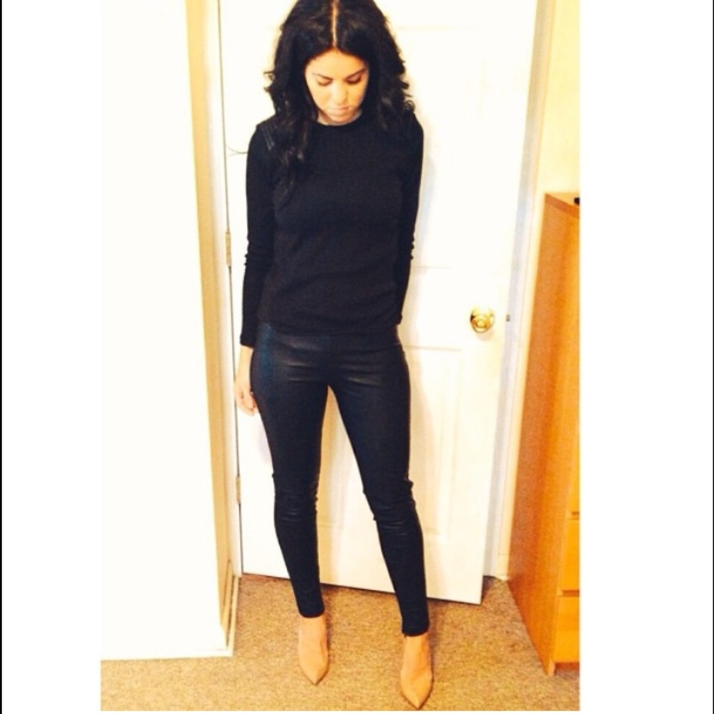 Zara faux leather trousers size S