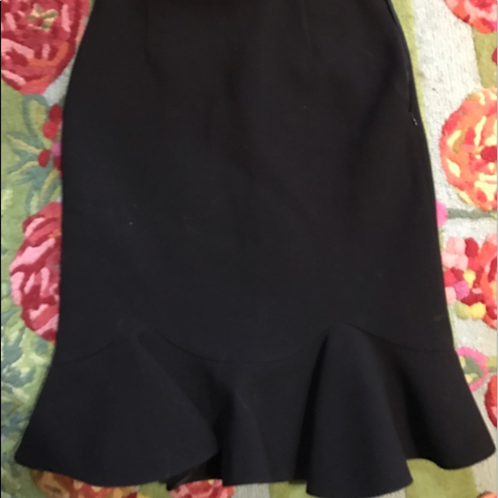 Black wool Prada skirt