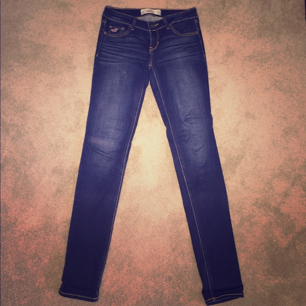 Dark fade skinny jeans