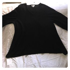 Avenue Black Peplum Top