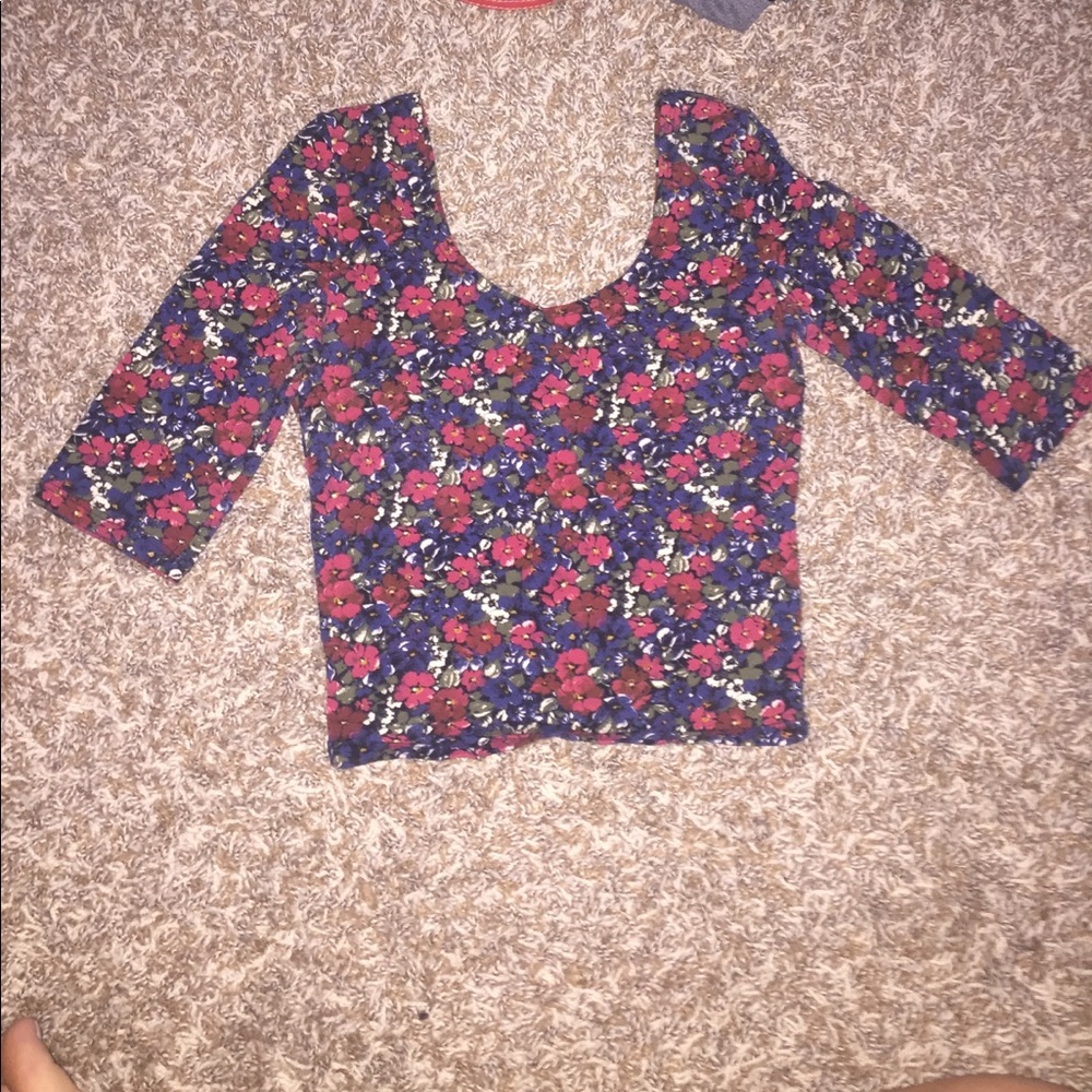 Floral crop top