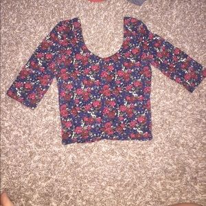 Floral crop top