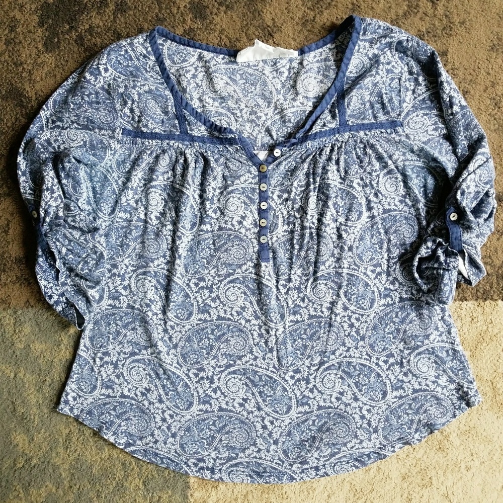 H&M Paisley print cotton paisley shirt