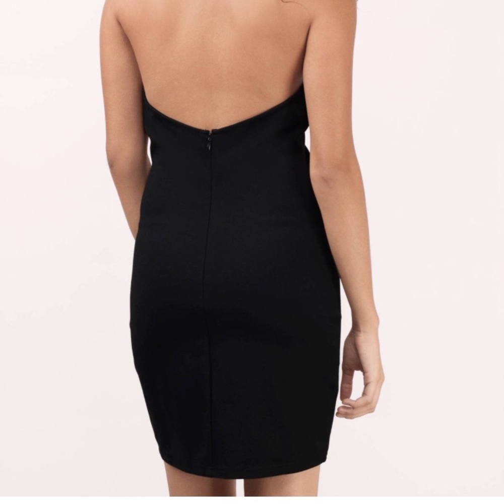 tobi Derek black choker bodycon dress