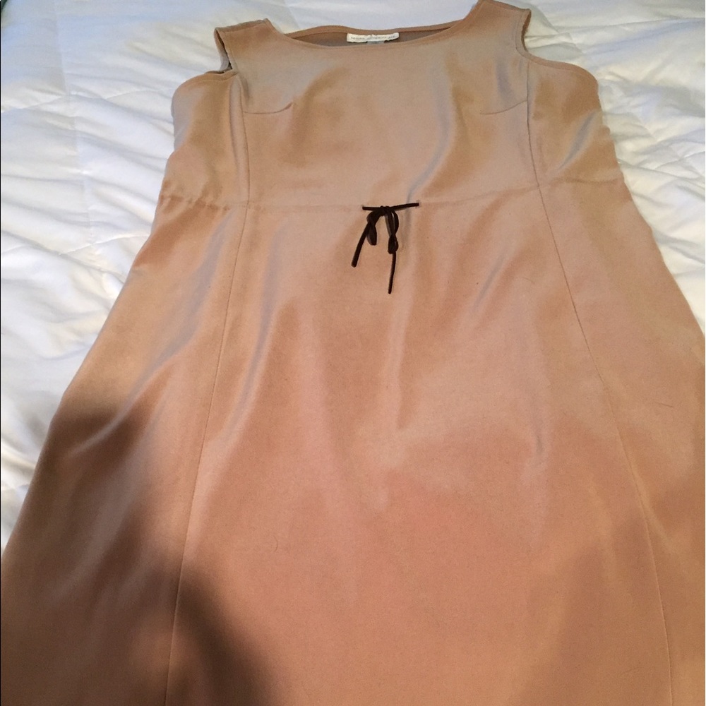 Tan sleeveless dress