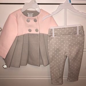 🌸 Baby Girl Coat w/ Matching leggings 🌸
