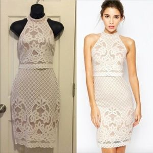 ASOS semi open back dress