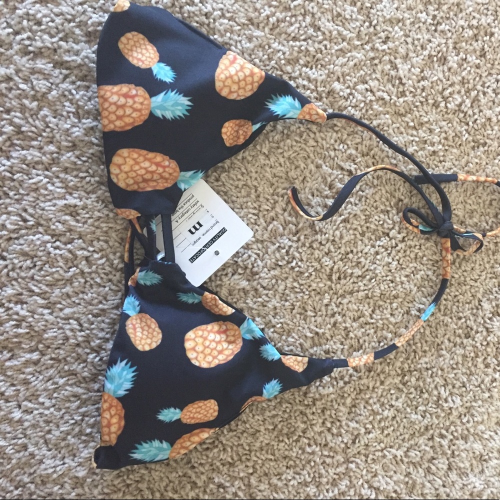 Cute pineapple swim top