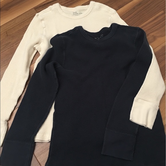 J. Crew Other - JCrew Waffle Shirts x 2