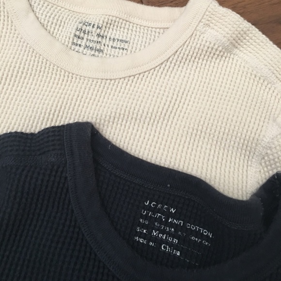 JCrew Waffle Shirts x 2 - Picture 2 of 2