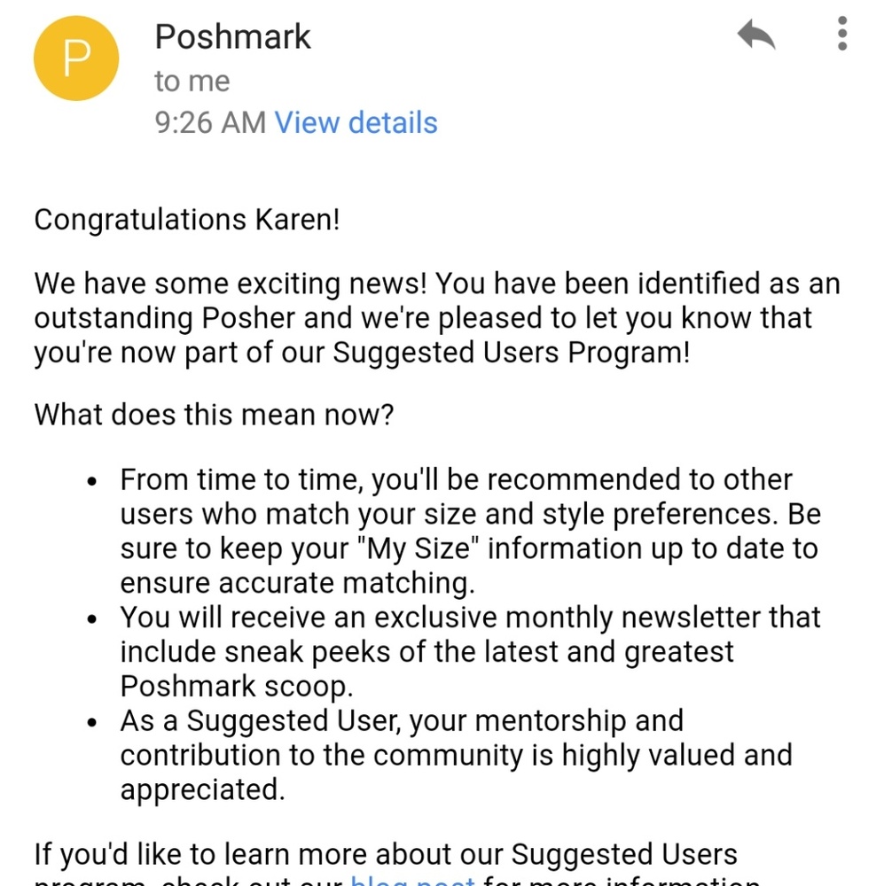 **SUGGESTED USER**