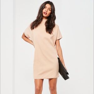Crepe Nude Oversized Dress