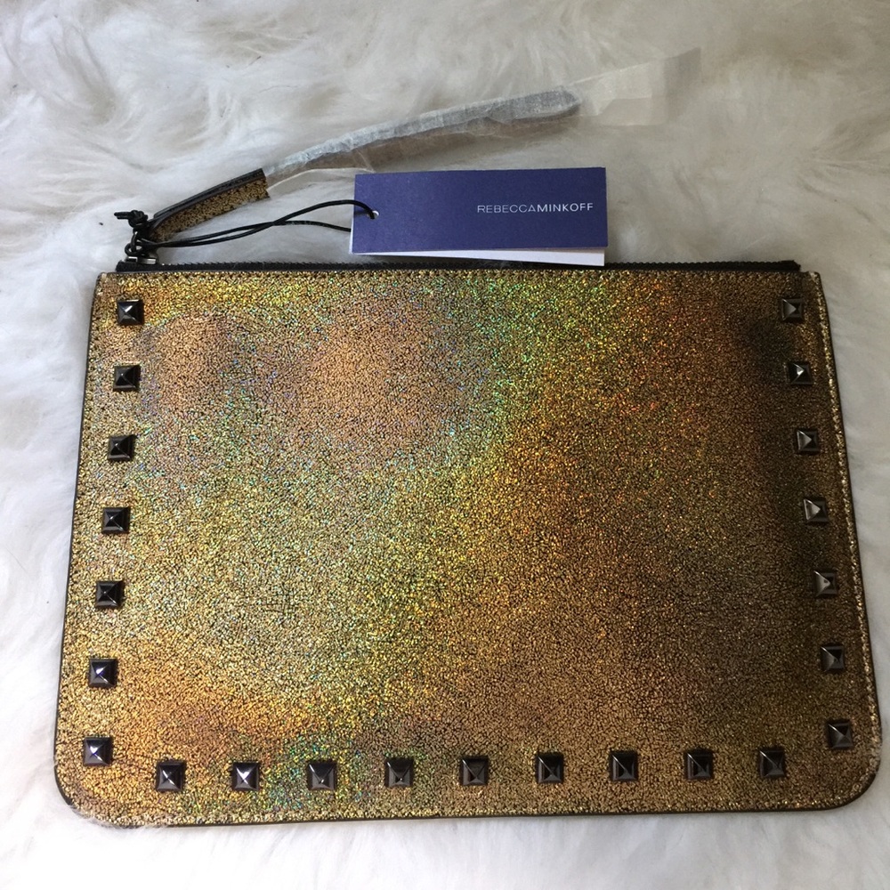 🆕 Rebecca Minkoff Kerry Pouch gold metallic