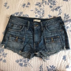 NEVER WORN!! Distressed Blue Jean Shorts