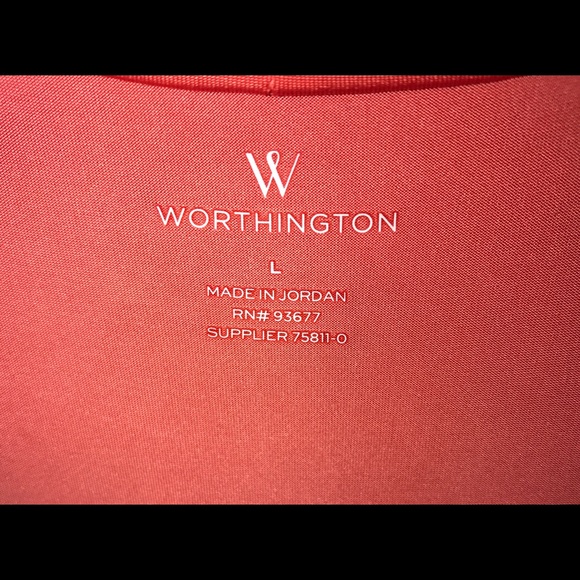 Worthington women's swoop salmon top - Picture 3 of 3
