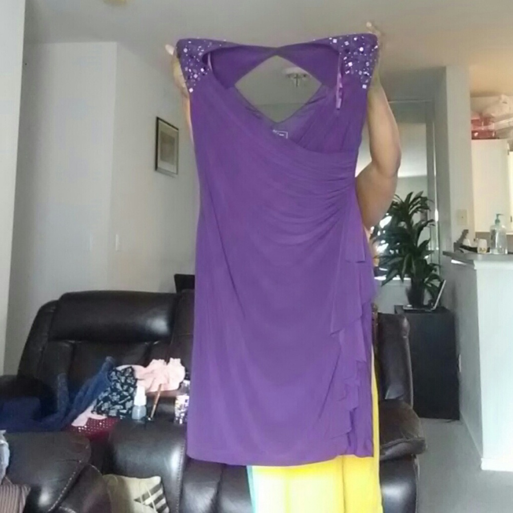 Purple party dress